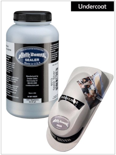 Creartec Airbrushfarbe Auto Borne 6013 Sealer Silver, 60 Ml – Wasserbasiert Für Modellbau & Lackierung